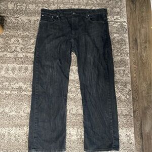 Levi's Men's Relaxed Jeans in Dark Indigo Black
